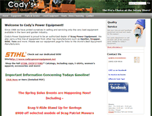 Tablet Screenshot of codyspower.com